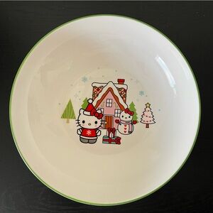 Sanrio Hello Kitty Christmas Large Pasta 9" Ceramic Bowl 46oz Set Of 4 NEW